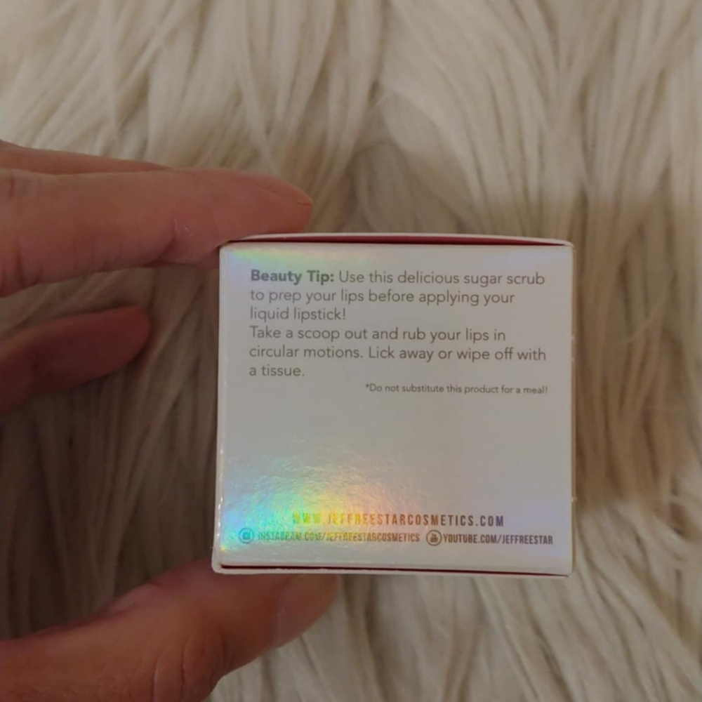 🎄FIRM! NWT JEFFREE STAR COSMETICS VELOUR LIP SCRUB EGGNOG (LIMITED EDITION) - Picture 5 of 13